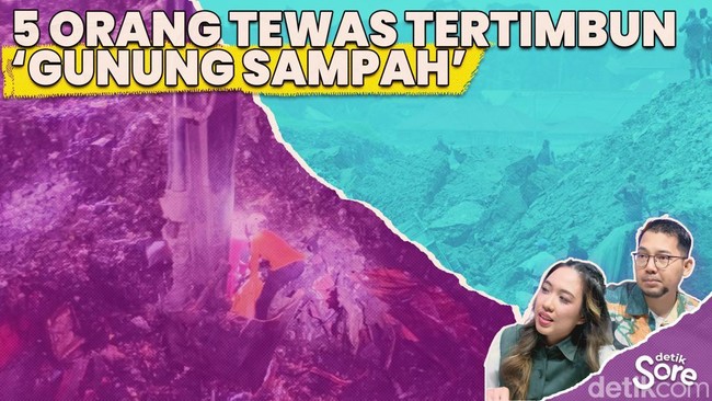 Video: Gunung Sampah Bantar Gebang Longsor, Evakuasi Masih Berjalan
