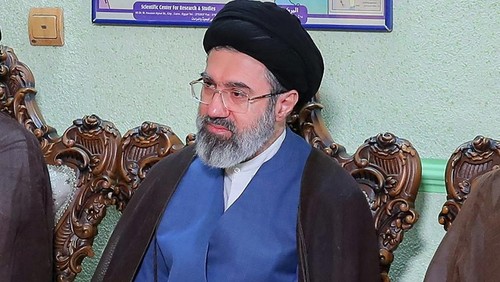 (FILES) This handout picture taken in Tehran on October 30, 2024, and provided by the office of Irans supreme leader, shows Mojtaba Khamenei, the son of Irans slain supreme leader Ayatollah Ali Khamenei, who was killed on February 28, 2026 in a US-Israeli military strike. Irans Assembly of Experts announced Mojtaba Khamenei, the son of the slain Ayatollah Ali Khamenei, as the countrys new supreme leader on March 8, 2026. (Photo by KHAMENEI.IR / AFP) / RESTRICTED TO EDITORIAL USE - MANDATORY CREDIT 