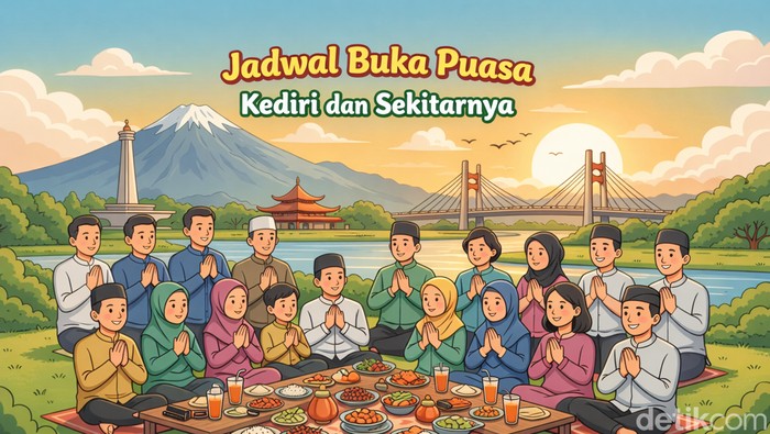 Jadwal buka puasa untuk wilayah Kediri dan sekitarnya.