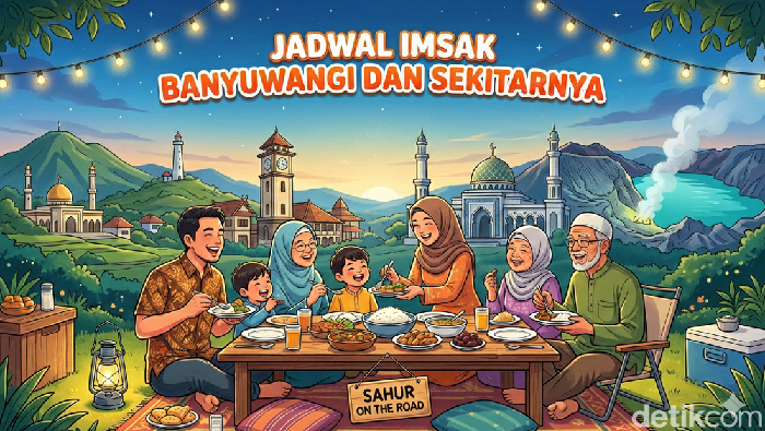 Jadwal imsak untuk wilayah Banyuwangi dan sekitarnya.
