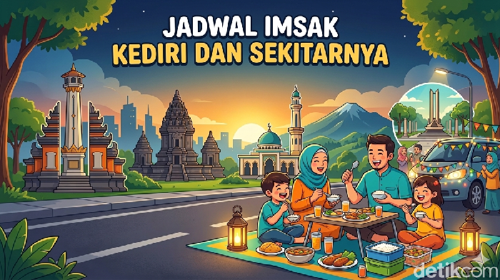 Jadwal imsak untuk wilayah Kediri dan sekitarnya.