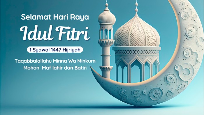 Kartu ucapan Idul Fitri 2026