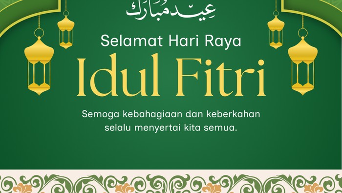 Kartu ucapan Idul Fitri 2026