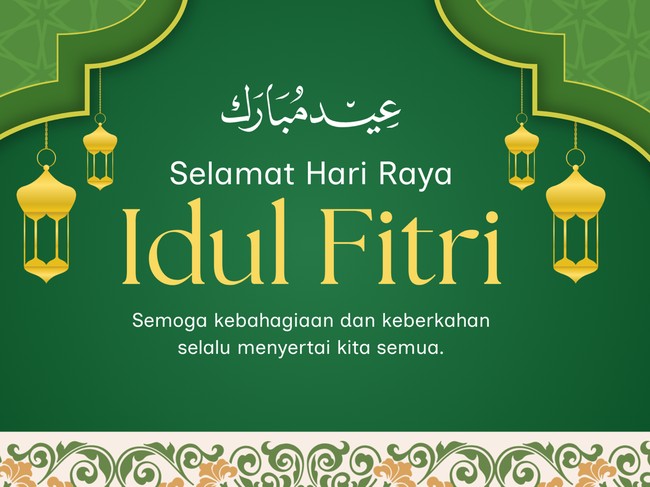 Kartu ucapan Idul Fitri 2026