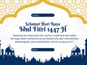 155+ Kata-kata Ucapan Idul Fitri 2026 yang Menyentuh Hati, Berisi Doa-Harapan