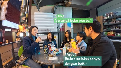 Seru! Kimbab Family Ngabuburit hingga Buka Puasa di Korea