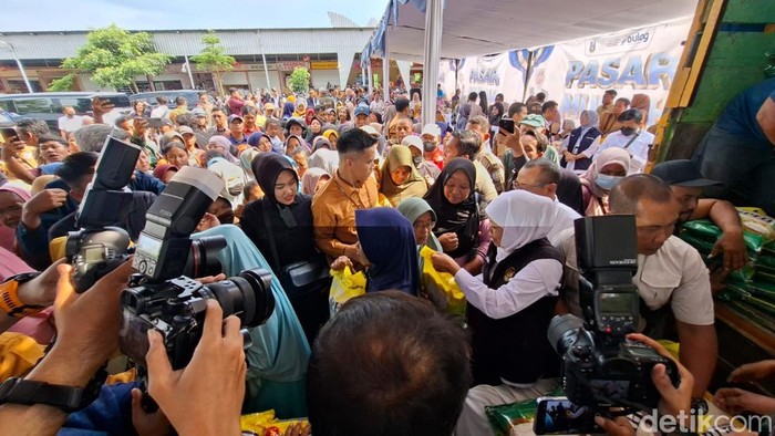 Kunjungan Gubernur Jatim Khofifah Indar Parawansa di Nganjuk