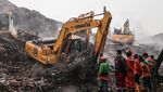 Pencarian Korban Longsor Sampah di TPST Bantargebang Masih Berlangsung