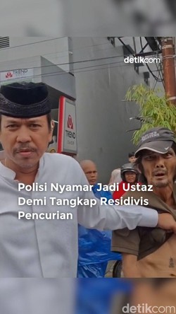 Video Polisi Nyamar Jadi Ustaz demi Tangkap Residivis Pencurian