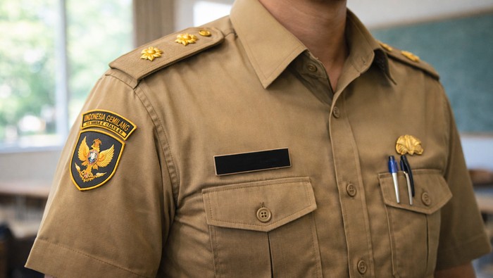 Ilustrasi guru PNS. (Chat GPT)