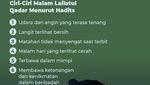 Ciri-ciri Malam Lailatul Qadar