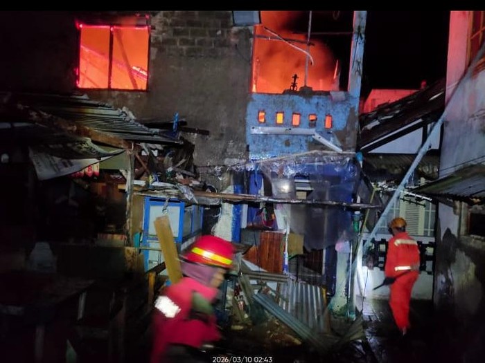 Kebakaran di Gang Sumanta, Cimahi Utara, Kota Cimahi