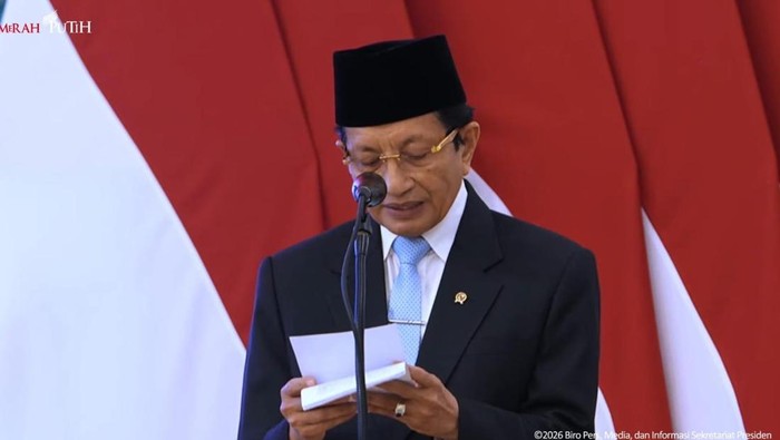 Menteri Agama Nasaruddin Umar menekankan pentingnya mengamalkan nilai-nilai Al-Quran. (dok.YouTube Setpres)