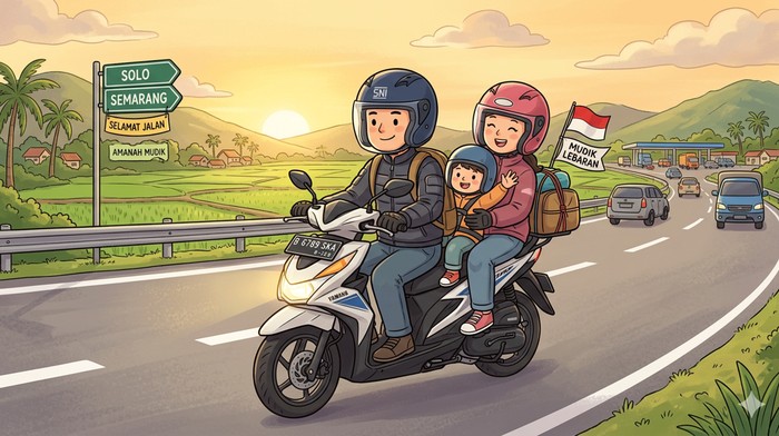 Waspada cuaca ekstrem saat mudik.