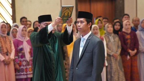 Prof Sukardi resmi dilantik jadi Rektor Universitas Mataram periode 2026-2030. (Dok. Unram).