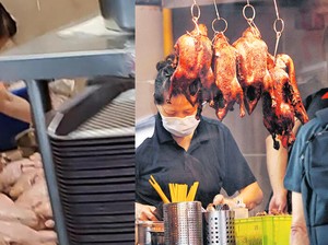 Jorok! Penjual Ini Ketahuan Olah Bebek Mentah di Lantai Kios