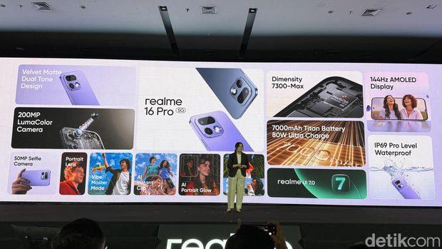 Rangkuman spesifikasi Realme 16 Pro 5G