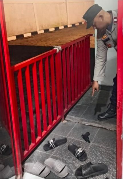 SPBU di Kecamatan Babelan, Kabupaten Bekasi, Jabar jadi sasaran perampokan. Lima pegawai SPBU sempat disekap. Pelaku diduga empat orang. (dok Polres Bekasi)