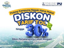 Tarif Tol Diskon 30% Saat Mudik Lebaran 2026, Ini Jadwal dan Daftar Ruas Tolnya