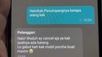 Penumpangnya yang minder duluan. Foto: X/mudahtertawa_