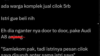 Harga bensin yang keluar lebih mahal dari ciloknya. Foto: X/dadimdum  