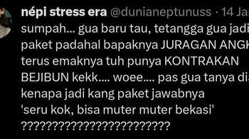Bahagianya orang beda-beda. Foto: X/dunianeptunuss  