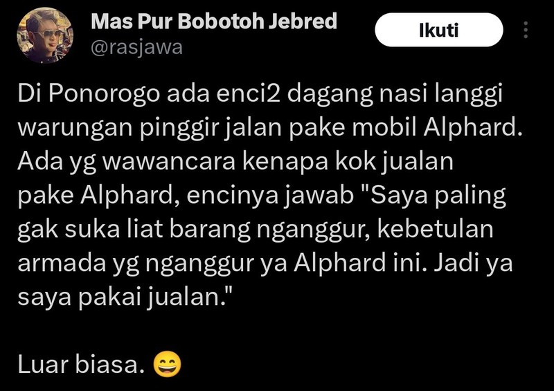 Orang kaya kalau gabut emang begini ya, detikers? Kalau kamu, pernah ngalamin hal serupa juga, nggak?