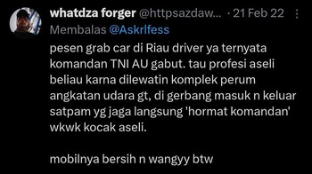 Wkwkwk, seru nih, berasa jadi anaknya pejabat. Foto: X/whatdza forger  