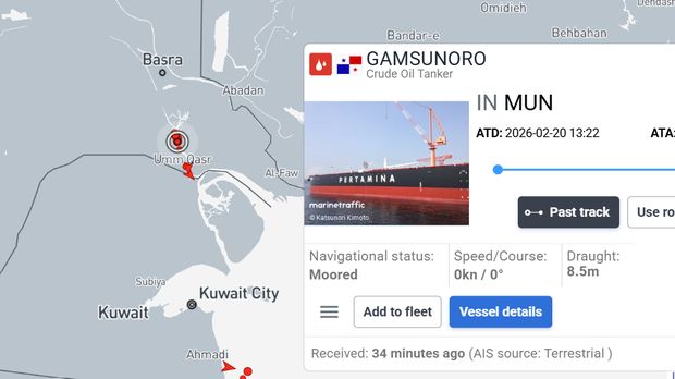 4 Kapal Pertamina Dipantau Pakai MarineTraffic 4 Kapal Pertamina Dipantau Pakai MarineTraffic