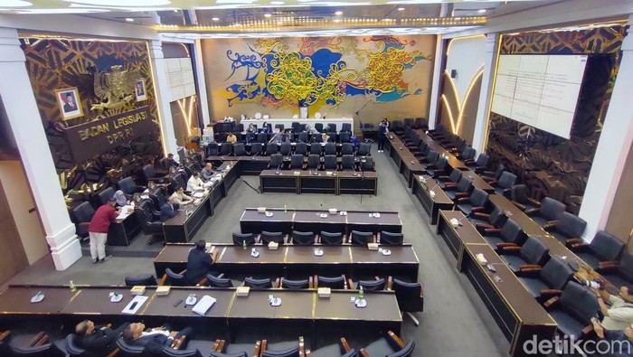 Baleg DPR RI merampungkan harmonisasi Rancangan Undang-Undang terkait Hak Cipta (Dwi Rahmawati/detikcom)
