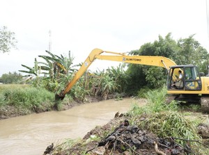 Grand Sutera Kota Serang Sering Kebanjiran, BBWS C3 Keruk Sungai Cigeplak