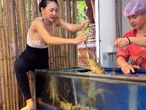 Heboh! Penjual Seafood Cantik Barbar Ini Viral Jadi Sorotan Netizen