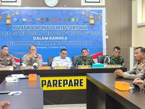150 Personel TNI-Polri Disiagakan Amankan Arus Mudik Lebaran di Parepare