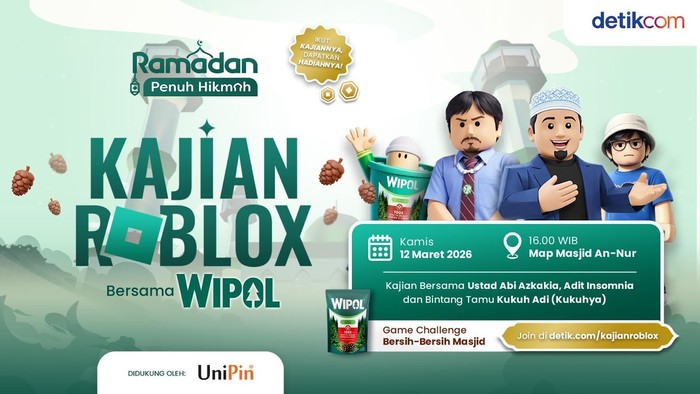 [Minggu Terakhir! Ayo Ikuti Kajian Roblox Bersama Wipol di Map Masjid An-Nur]