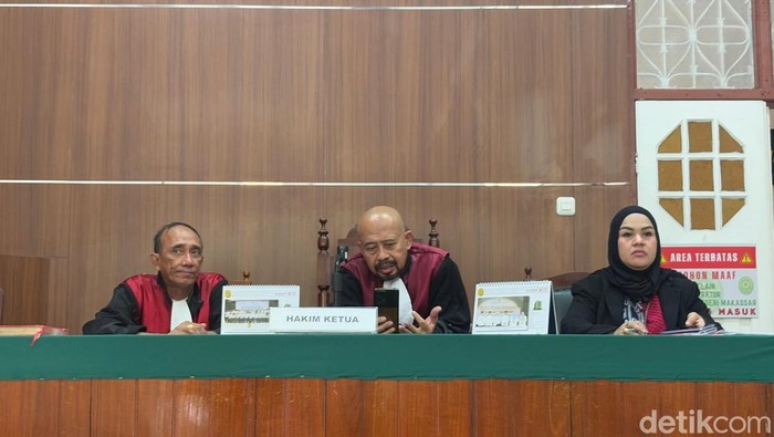 Sidang pembakaran gedung DPRD Makassar di Pengadilan Negeri Makassar. Elmayanti/detiksulsel