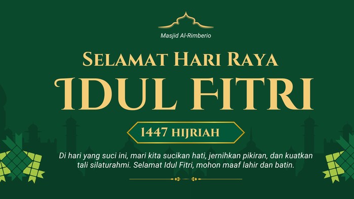 Spanduk Idul Fitri 2026