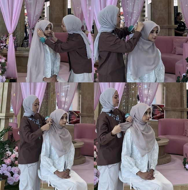 Tutorial hijab bisa kamu pakai untuk Lebaran.