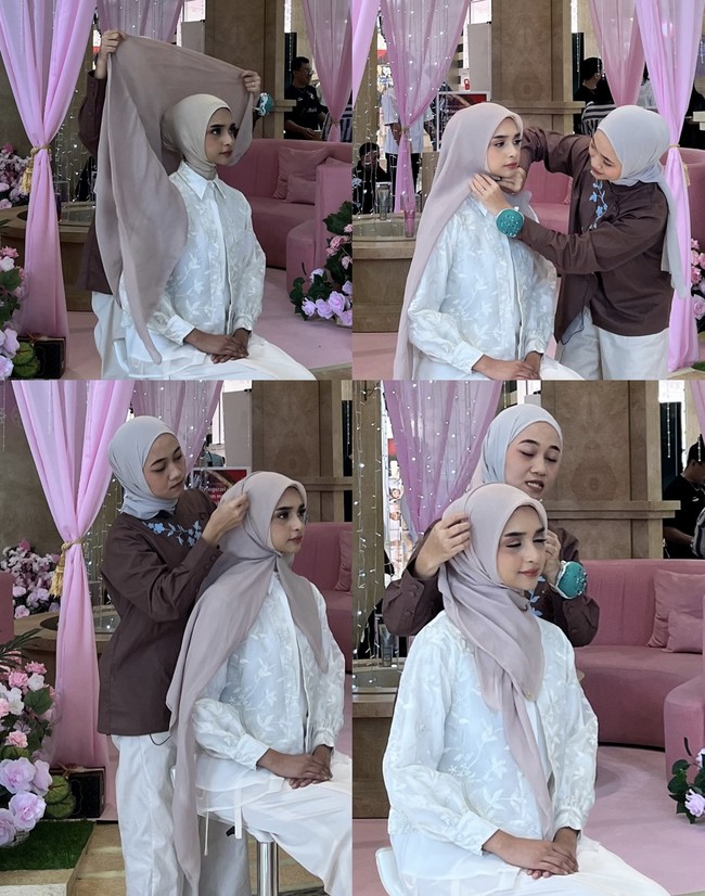 Tutorial hijab bisa kamu pakai untuk Lebaran.
