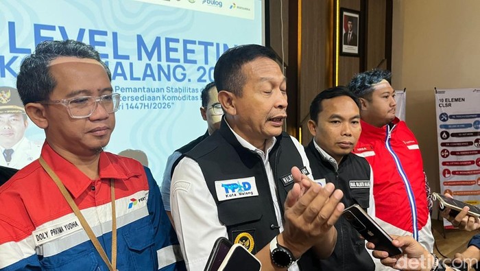 Wali Kota Malang sidak harga bahan pokok.