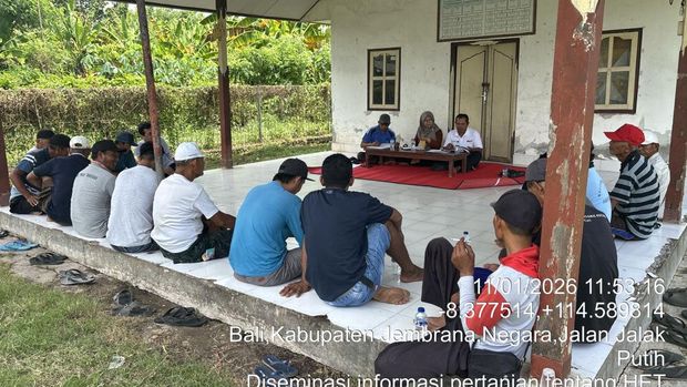 Aiptu I Gusti Ngurah Rai membina petani di Jembrana