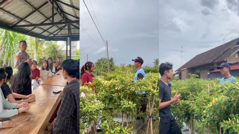 Aiptu I Gusti Ngurah Rai membina petani di Jembrana