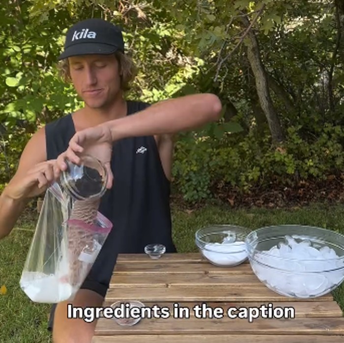 Seru! Pelari Ini Bikin Es Krim Sambil Trail Run 6 Km, Ini Hasilnya