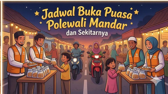 Jadwal buka puasa di Polewali Mandar Jumat, 13 Maret 2026