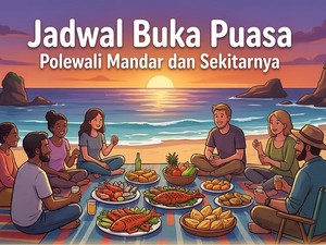 Waktu Buka Puasa dan Adzan Maghrib Hari Ini Polewali Mandar, Jumat 20 Maret 2026