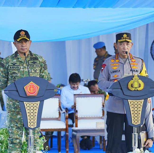 Momen Kapolri-Panglima TNI Pimpin Gelar Pasukan Operasi Ketupat 2026