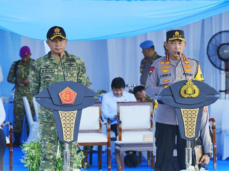 Momen Kapolri-Panglima TNI Pimpin Gelar Pasukan Operasi Ketupat 2026
