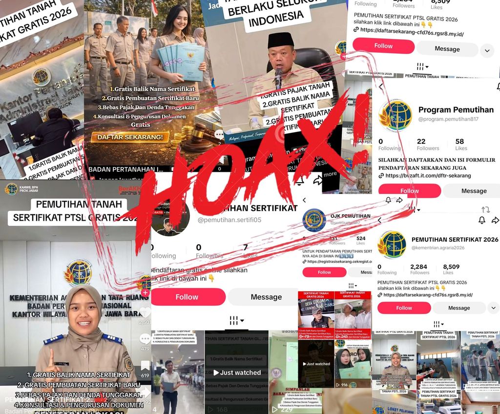 Kementerian ATR/BPN Tegaskan Tidak Ada Program Pemutihan Sertipikat Tanah. (Dok. Kementerian ATR/BPN)