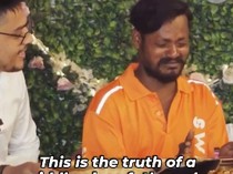 Diajak Makan Bareng Penumpang, Driver Ojol Ini Menangis Haru