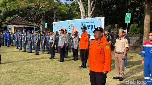 Apel Siaga Kesiapan Angkutan Lebaran Tahun 2026, Jumat (13/3/2026) di KSOP Kelas II Benoa.