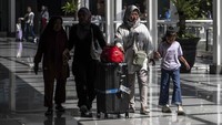 Puncak arus mudik angkutan udara diperkirakan terjadi pada 19 Maret 2026. ANTARA FOTO/Aprillio Akbar  